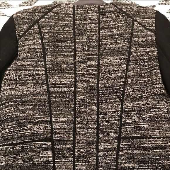 Euc Ann Taylor tweed blazer black sleeves sz 6 - Picture 9 of 9